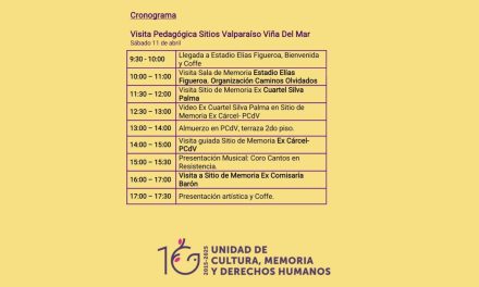 Cronograma Rutas de la Memoria